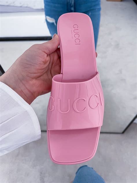 gucci jelly thong sandals